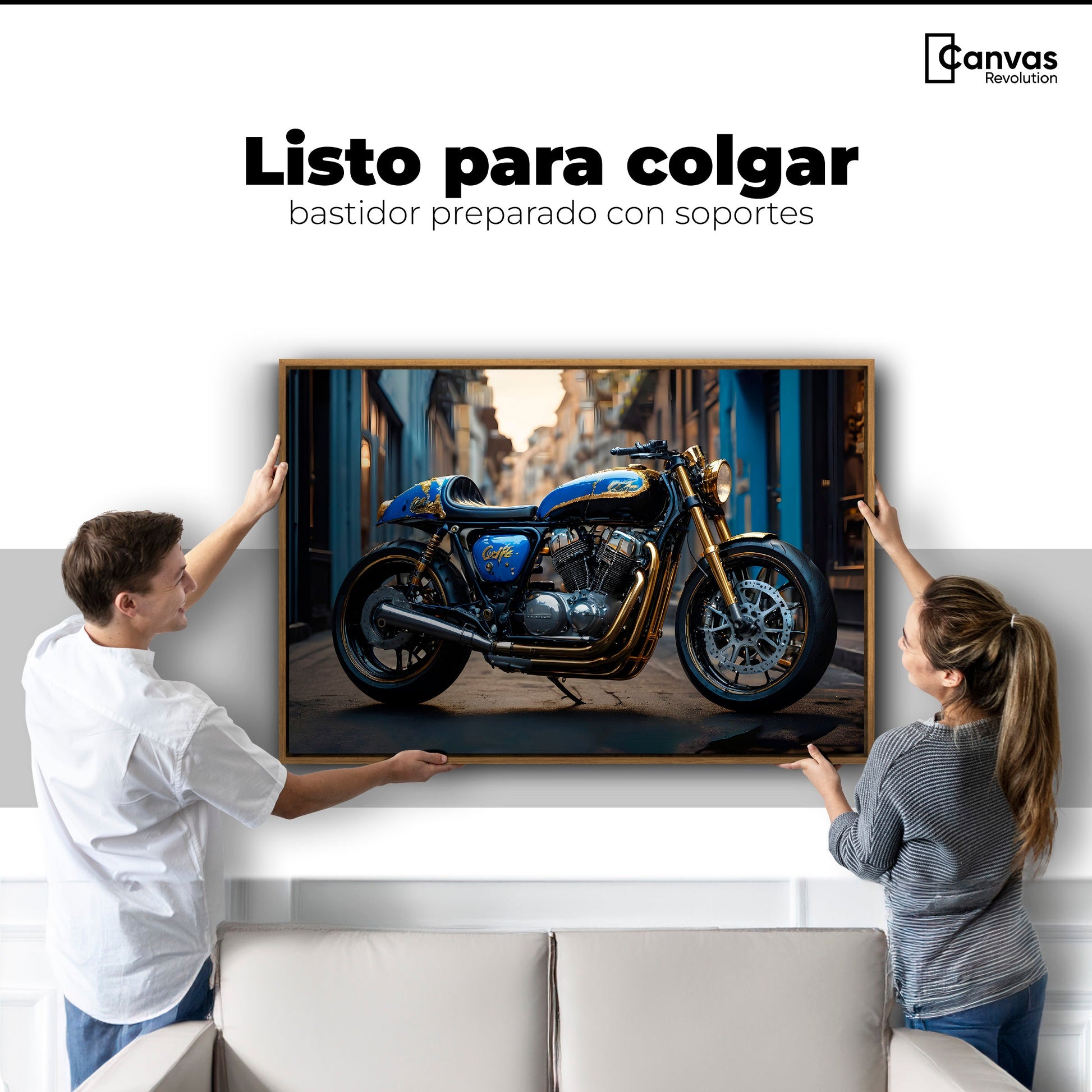 Cuadros Decorativos Canvas Revolution | Elegancia Cromatica | Colgar