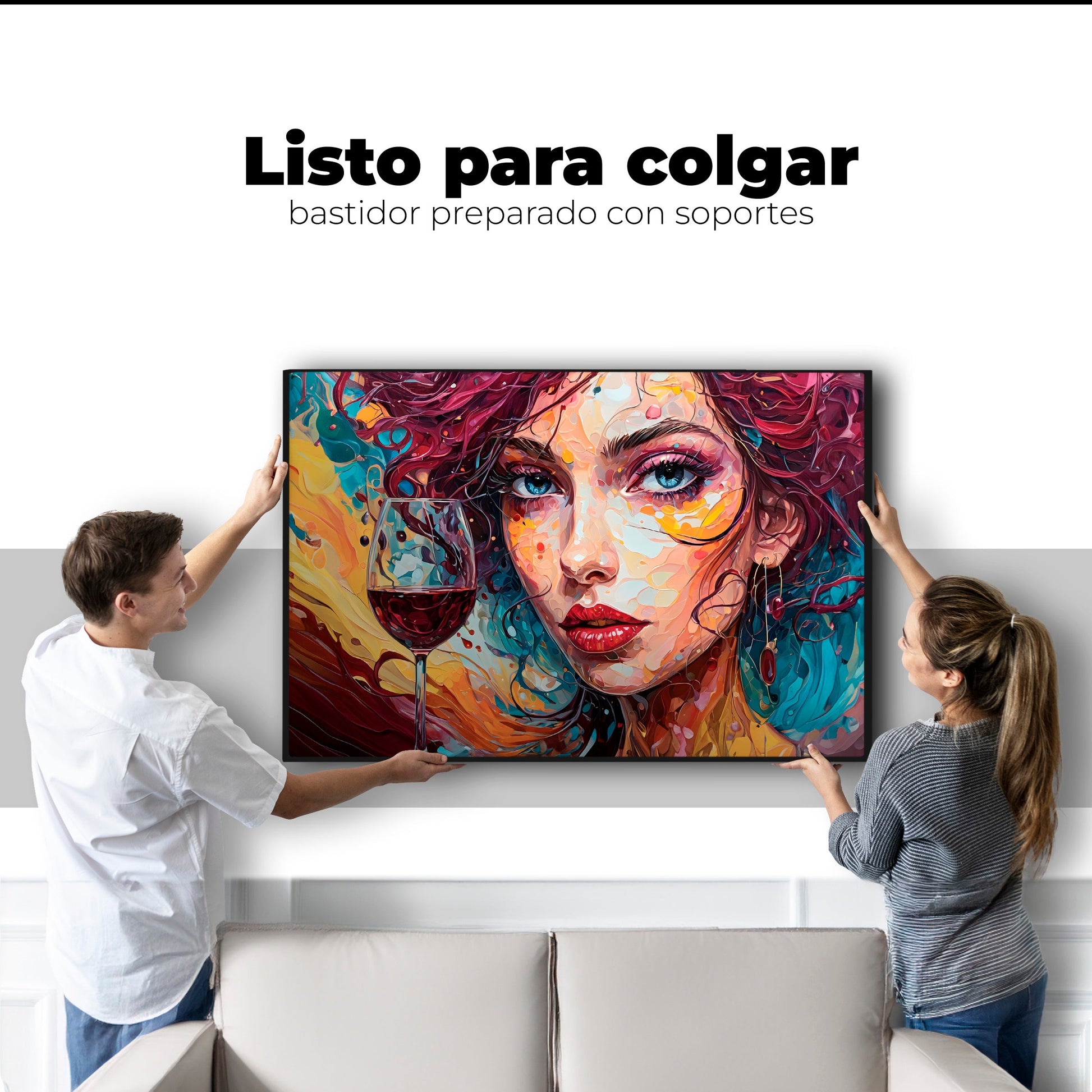 Cuadros Decorativos Canvas Revolution | Elixir Entre Vinas | Colgar