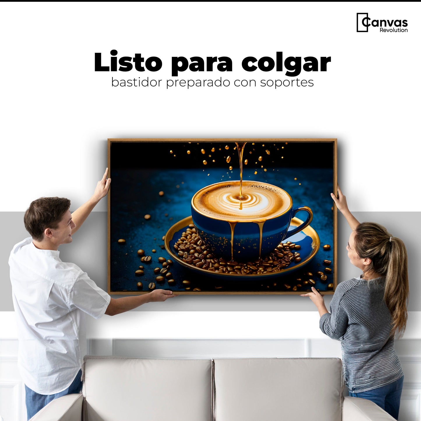 Cuadros Decorativos Canvas Revolution | Esencias Doradas | Colgar