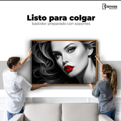 Cuadros Decorativos Canvas Revolution | Labios De Pasion | Colgar