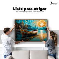 Cuadros Decorativos Canvas Revolution | Lago Dorado Y Balza | Colgar