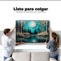 Cuadros Decorativos Canvas Revolution | Lago En Calma Tarde | Colgar