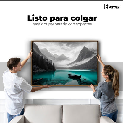 Cuadros Decorativos Canvas Revolution | Lago Esmeralda | Colgar