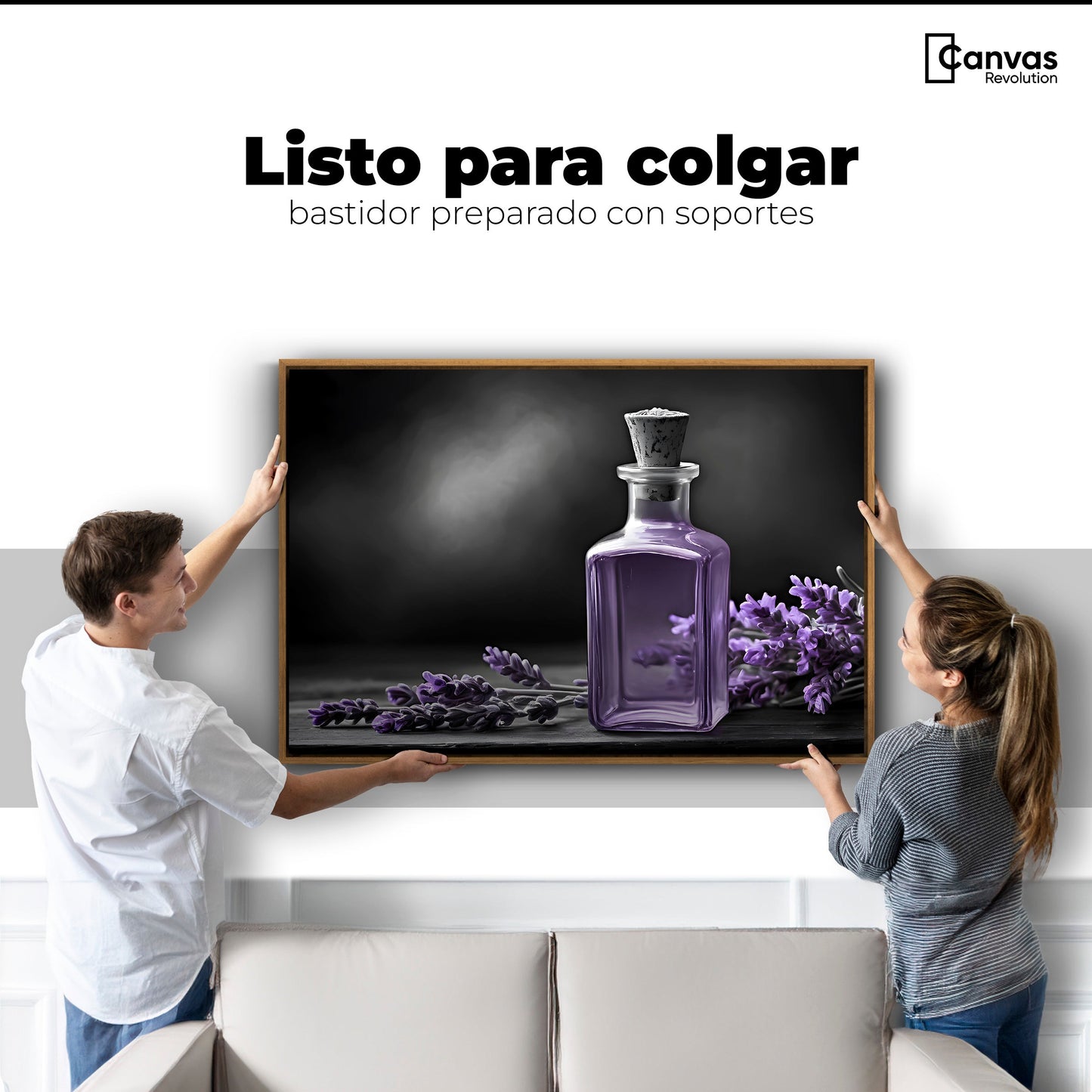 Cuadros Decorativos Canvas Revolution | Lavanda Y Encanto | Colgar