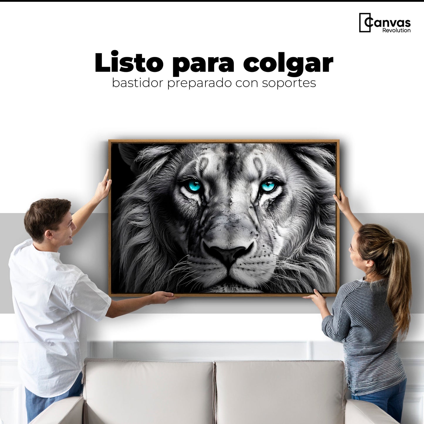 Cuadros Decorativos Canvas Revolution | Leon Celeste | Colgar