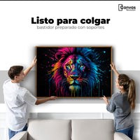 Cuadros Decorativos Canvas Revolution | Leon Cromatico | Colgar