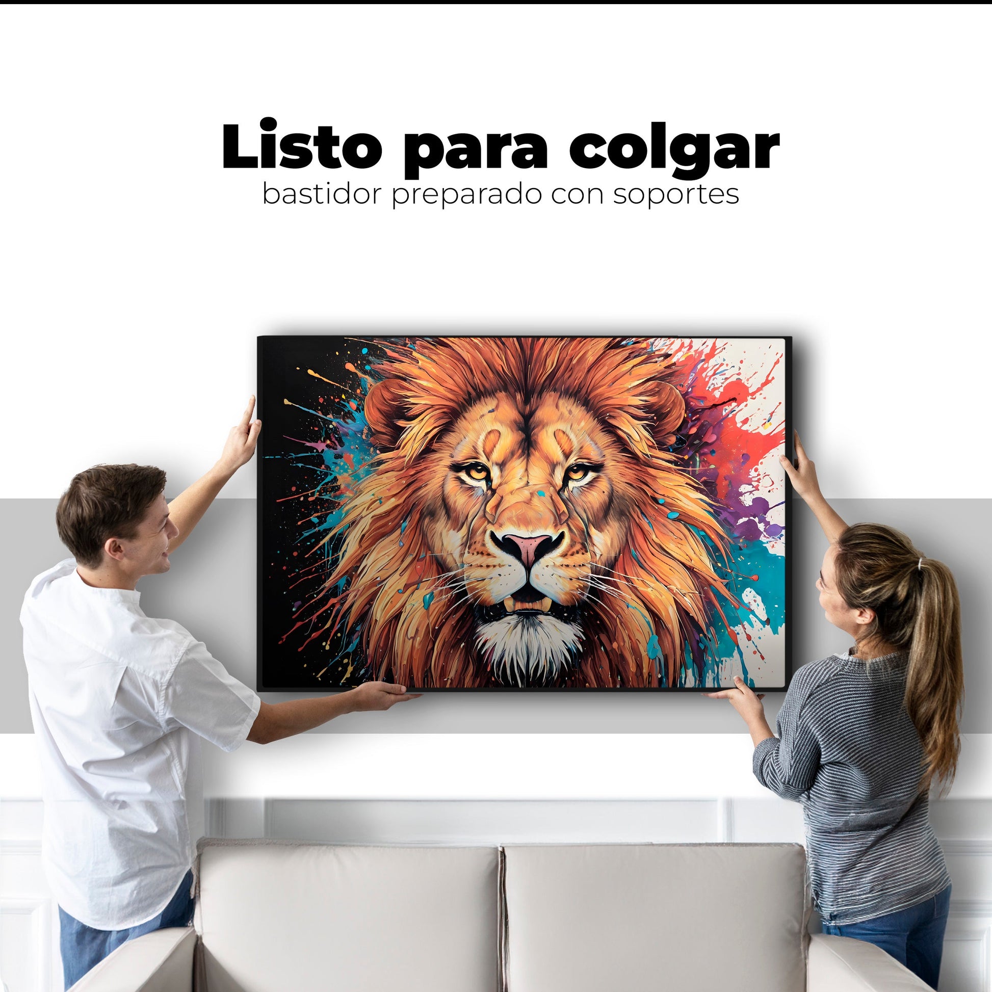 Cuadros Decorativos Canvas Revolution | Majestad Colores | Colgar