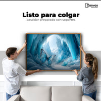 Cuadros Decorativos Canvas Revolution | Mariposa Glacial | Colgar