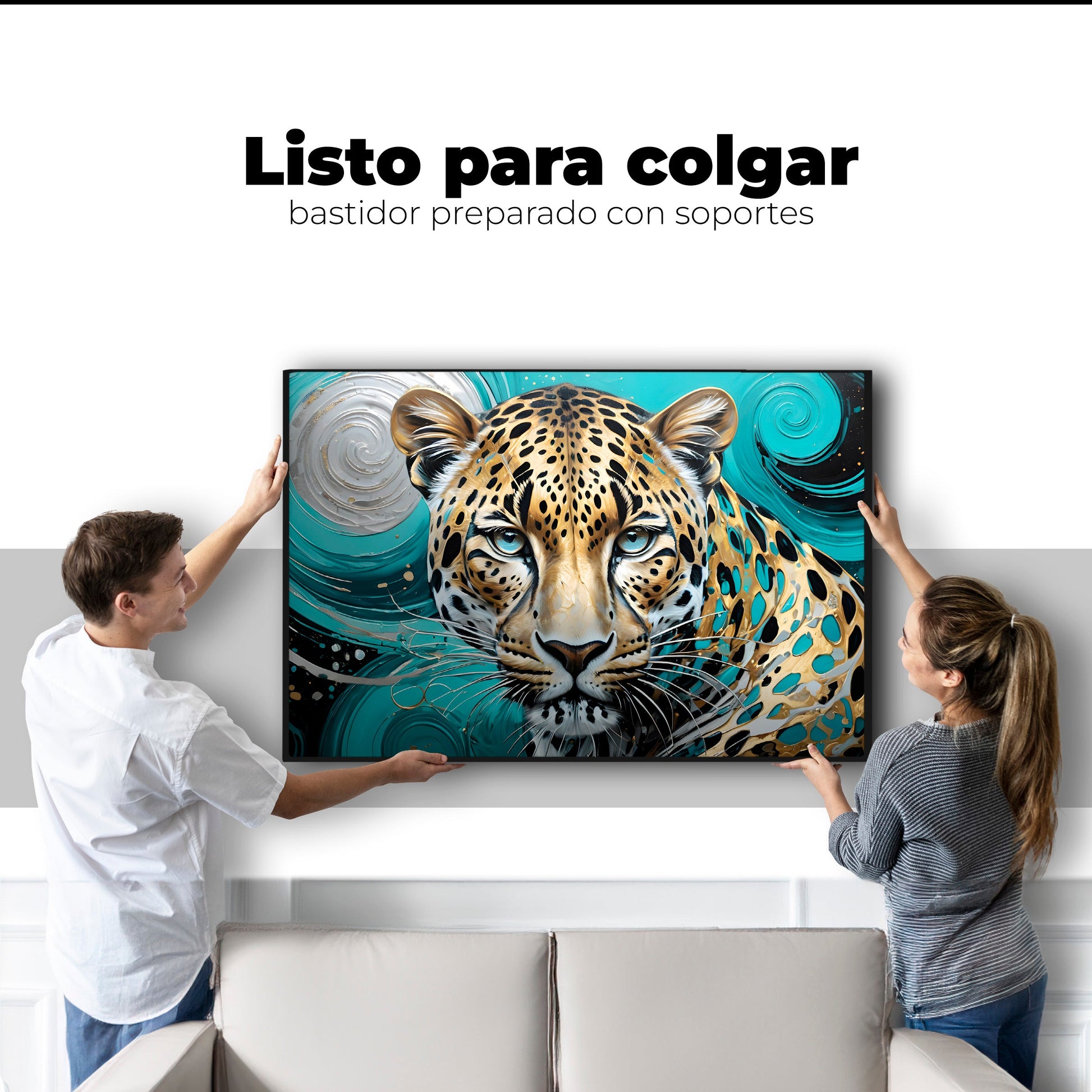 Cuadros Decorativos Canvas Revolution | Mirada De Cheetah | Colgar