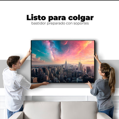 Cuadros Decorativos Canvas Revolution | New York Nebuloso | Colgar