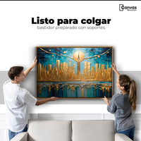 Cuadros Decorativos Canvas Revolution | New York Paint Oro | Colgar