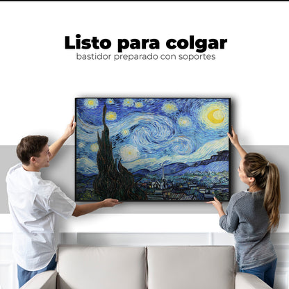 Cuadros Decorativos Canvas Revolution | Noche Estrellada Por Vincent Van Gogh | Colgar