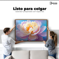 Cuadros Decorativos Canvas Revolution | Peonia Luz Eterna | Colgar