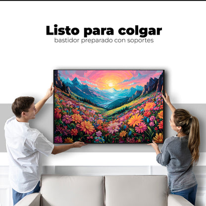 Cuadros Decorativos Canvas Revolution | Pradera Colores | Colgar