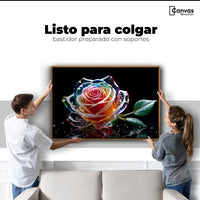 Cuadros Decorativos Canvas Revolution | Rosa Cristal Puro | Colgar