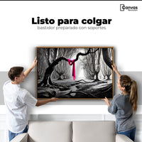 Cuadros Decorativos Canvas Revolution | Rosa Entre Raices | Colgar