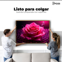 Cuadros Decorativos Canvas Revolution | Rosa Red Eterna | Colgar