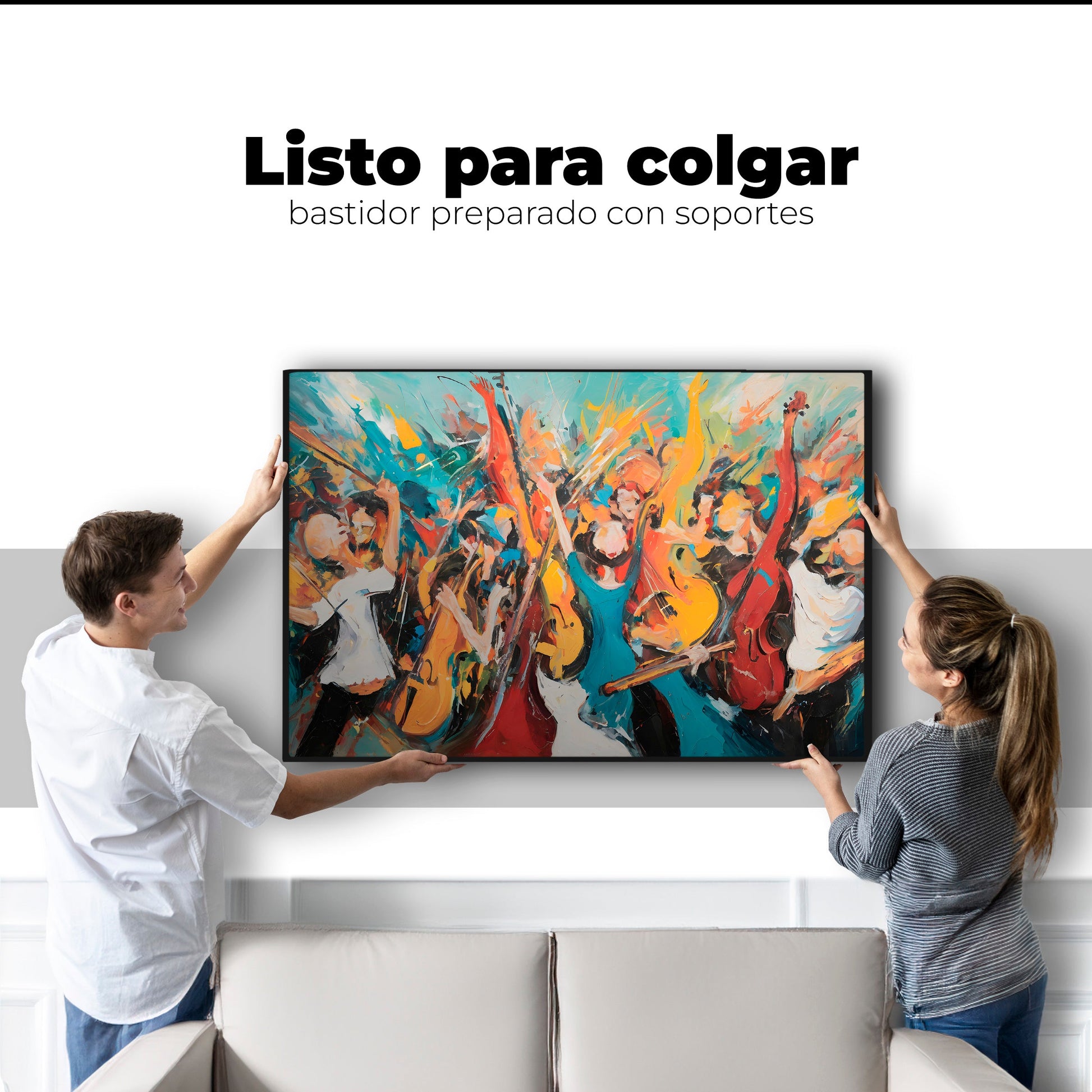 Cuadros Decorativos Canvas Revolution | Sinfonia Vibrante | Colgar