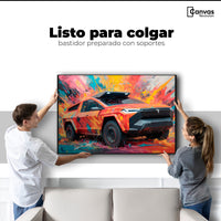 Cuadros Decorativos Canvas Revolution | Truck In Colors | Colgar