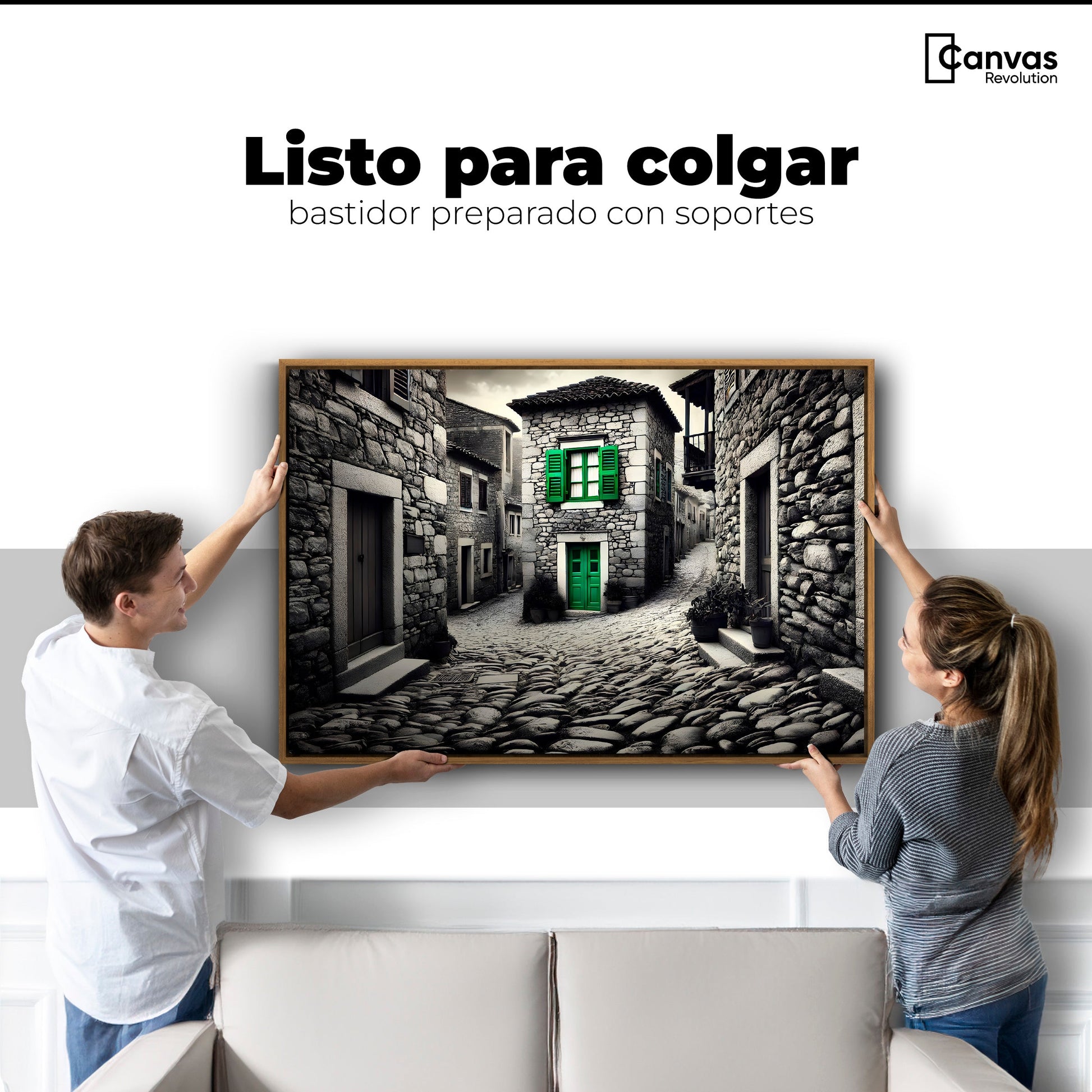 Cuadros Decorativos Canvas Revolution | Verde En La Sombra | Colgar