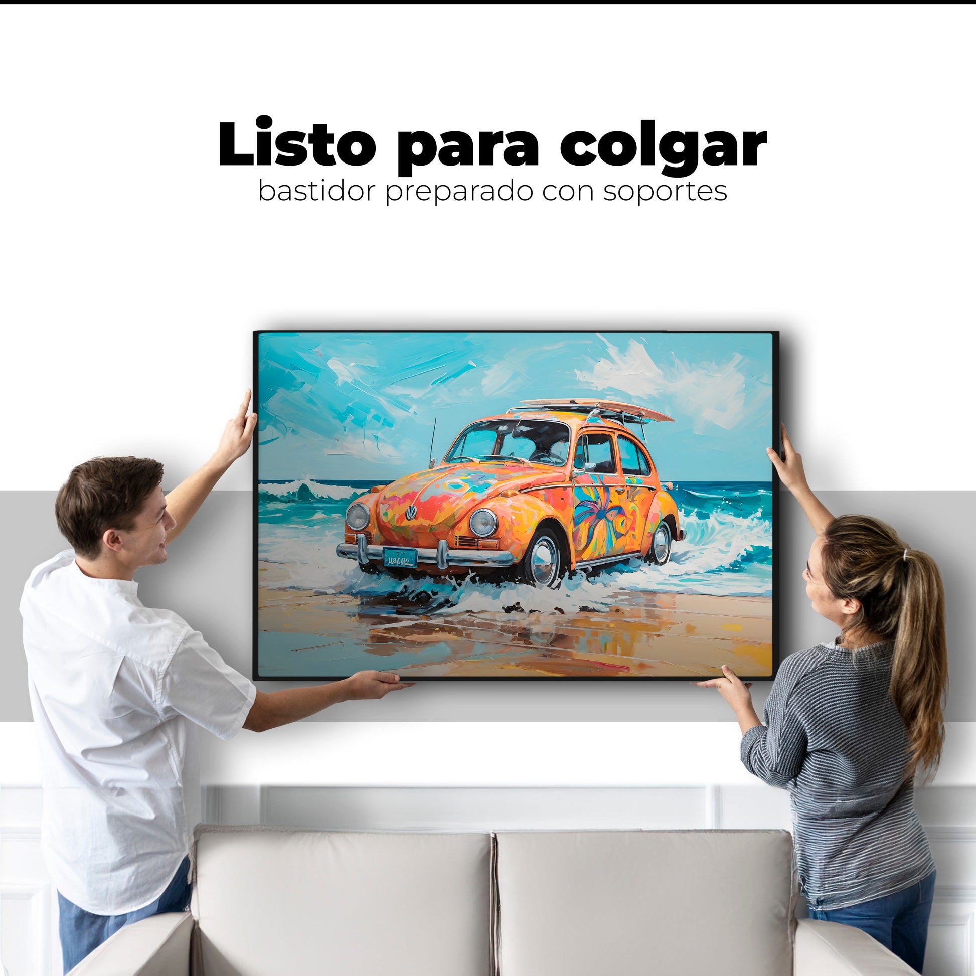 Cuadros Decorativos Canvas Revolution | Vocho Vacacional | Colgar