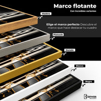 Cuadros Decorativos Canvas Revolution | Ajedrez De Oro | ColoresMarco