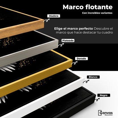 Cuadros Decorativos Canvas Revolution | Alas Oro Negro | ColoresMarco