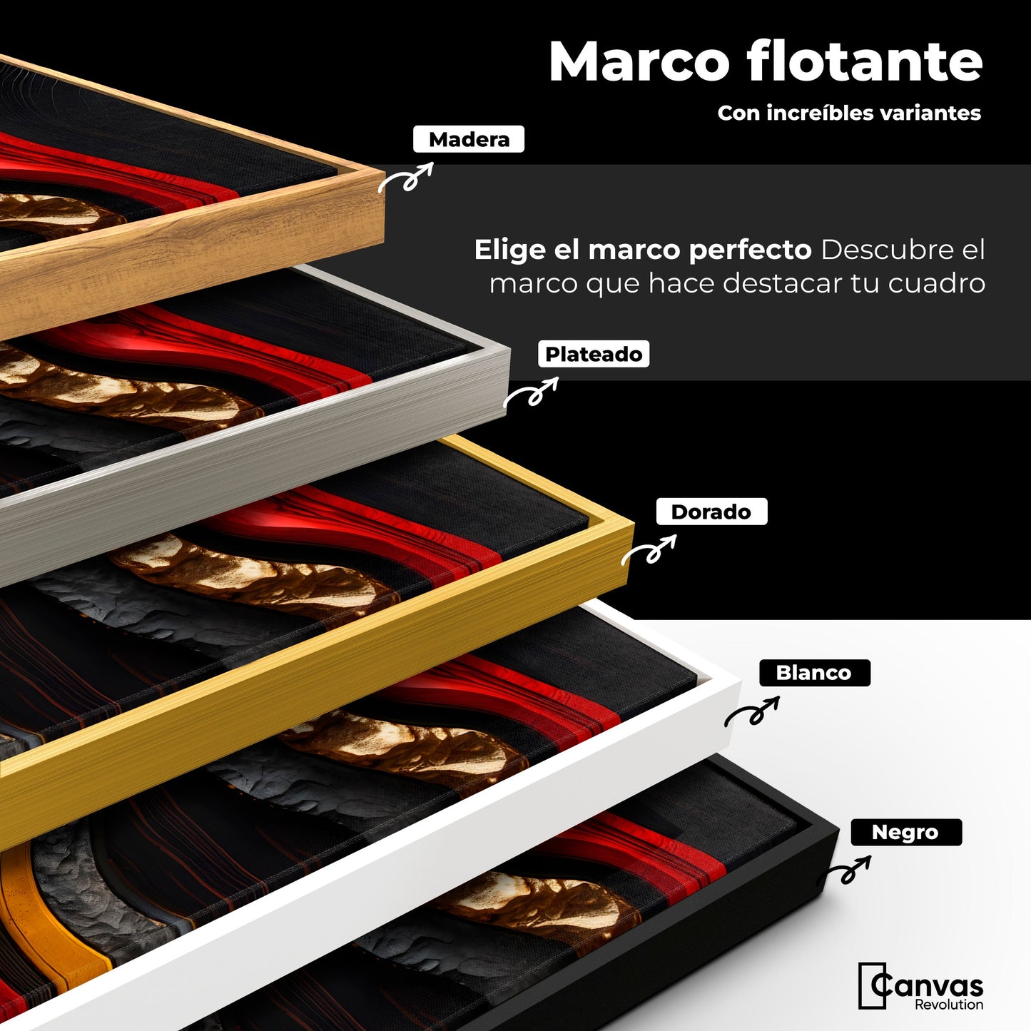 Cuadros Decorativos Canvas Revolution | Capas Etereas | ColoresMarco