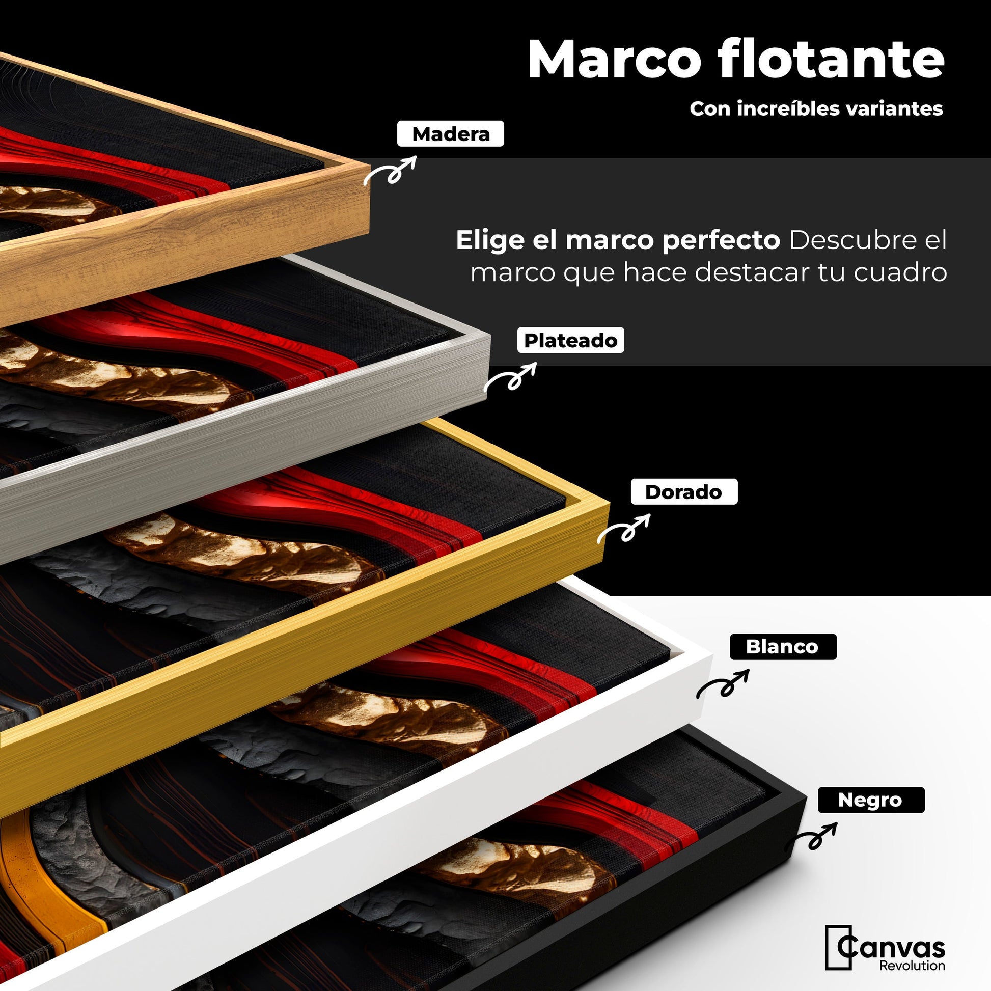 Cuadros Decorativos Canvas Revolution | Capas Etereas | ColoresMarco