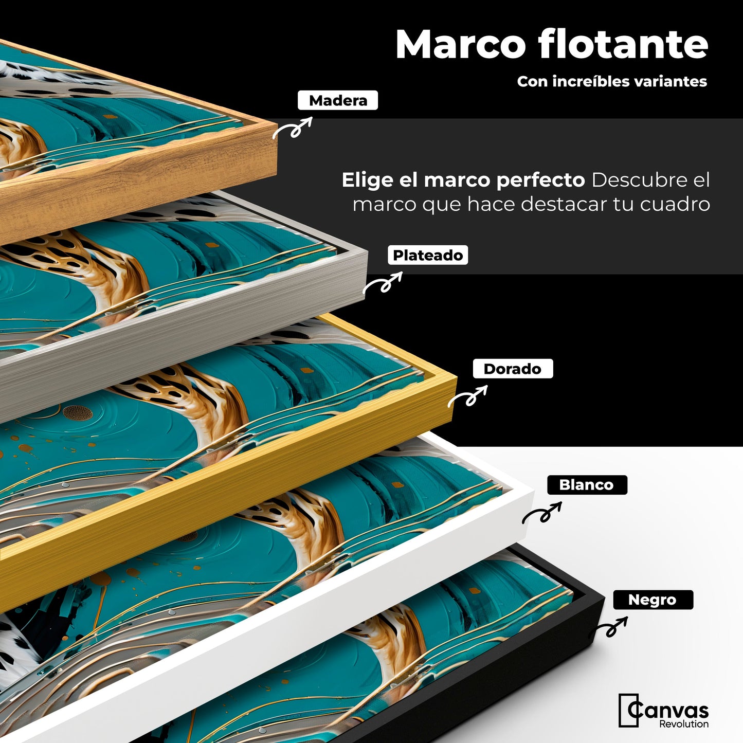 Cuadros Decorativos Canvas Revolution | Cheetah Dorado | ColoresMarco