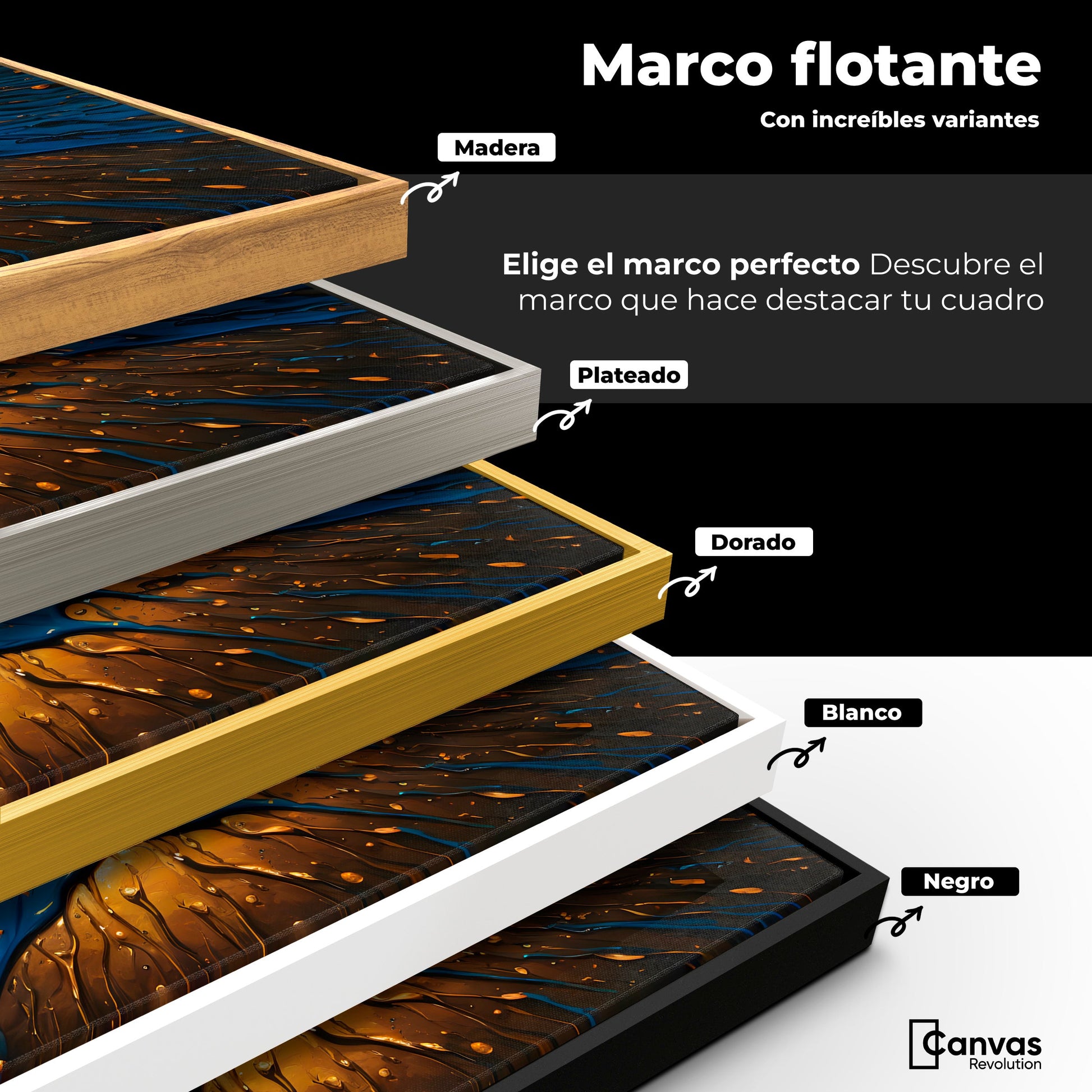 Cuadros Decorativos Canvas Revolution | Crepusculo Dorado | ColoresMarco