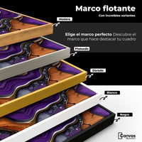 Cuadros Decorativos Canvas Revolution | Cristales Purpura | ColoresMarco