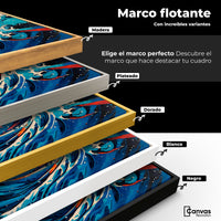 Cuadros Decorativos Canvas Revolution | Danza Olas Kanagawa | ColoresMarco