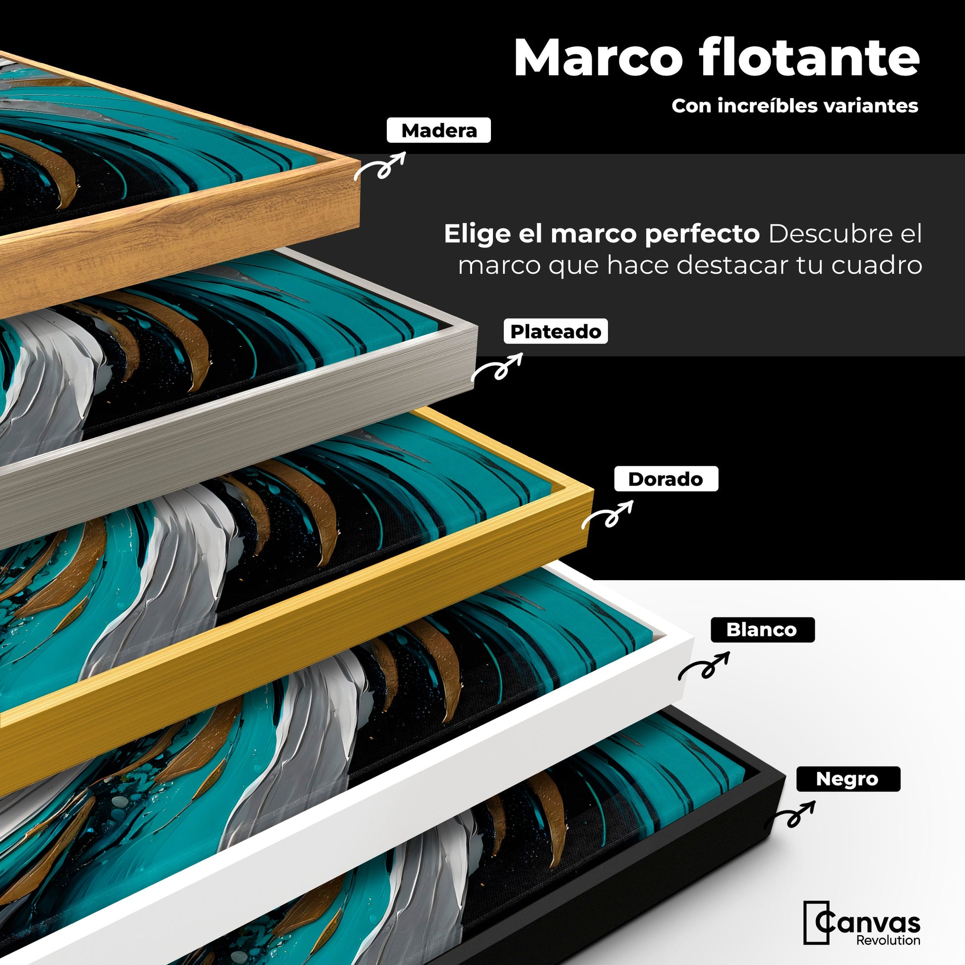Cuadros Decorativos Canvas Revolution | Ecos De Luz Solar | ColoresMarco
