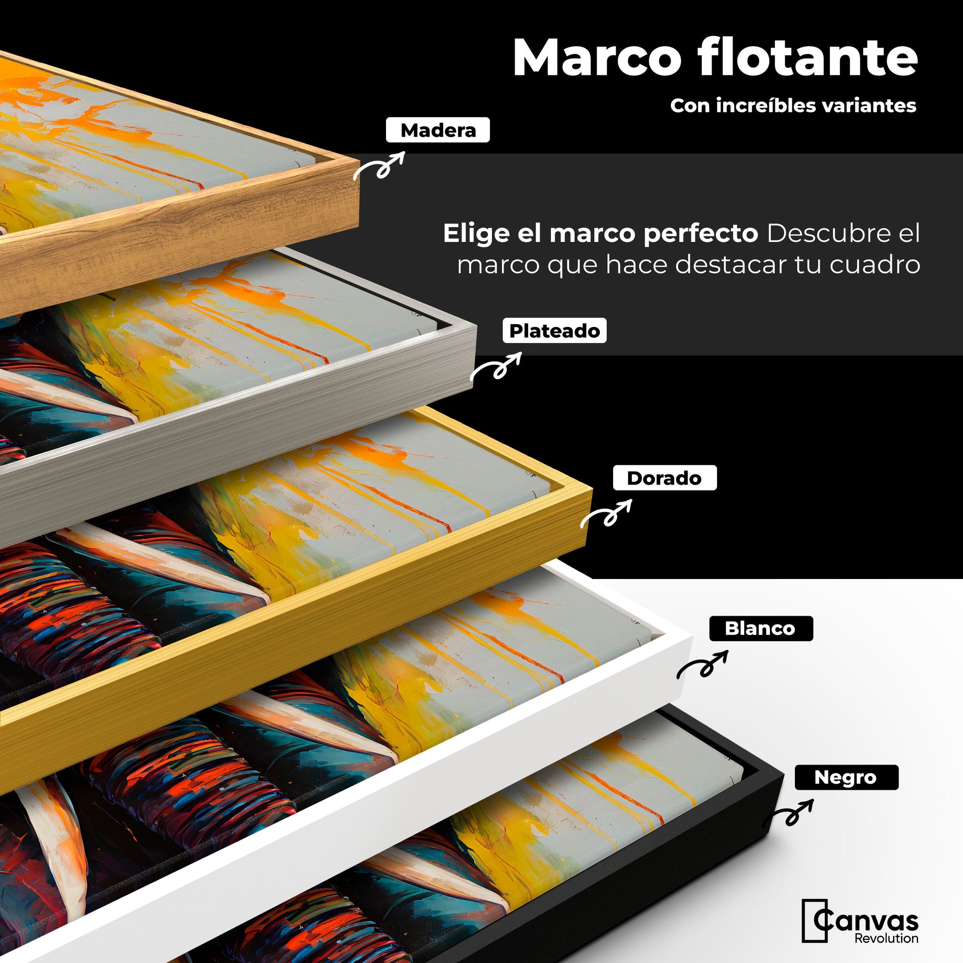 Cuadros Decorativos Canvas Revolution | Elefante Marfil | ColoresMarco