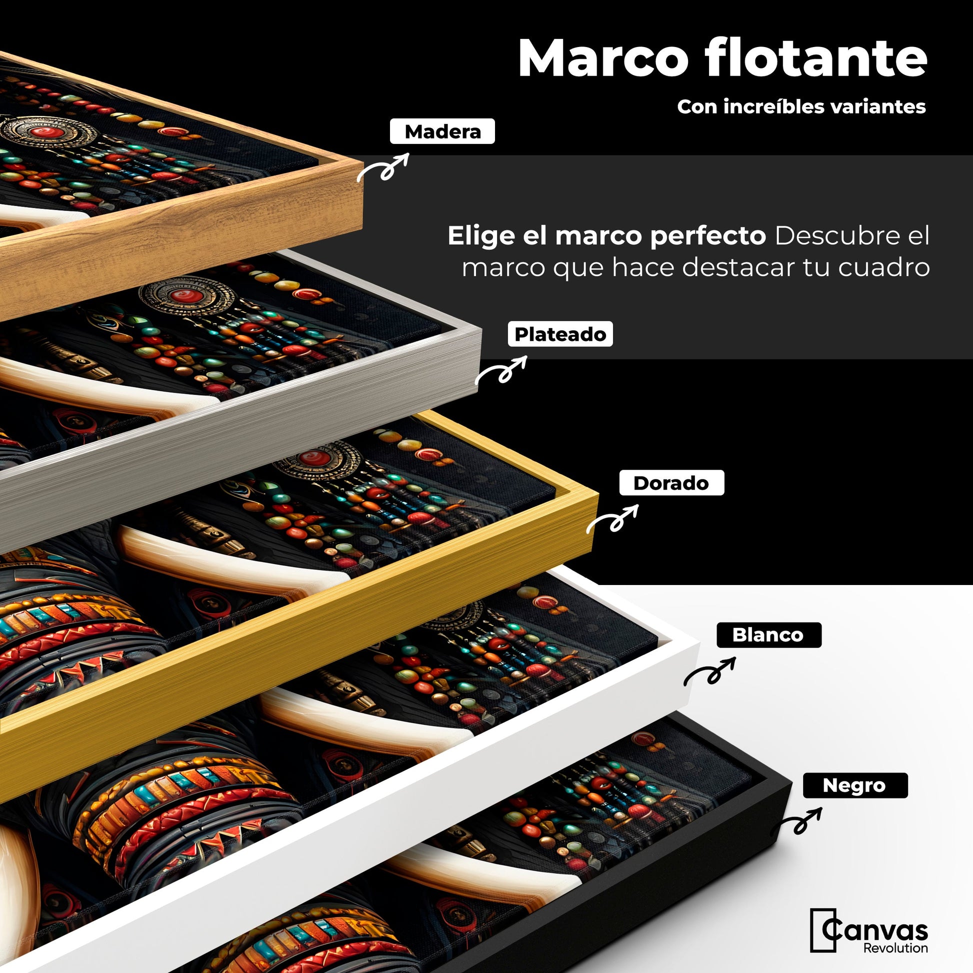 Cuadros Decorativos Canvas Revolution | Elefante Mistico | ColoresMarco