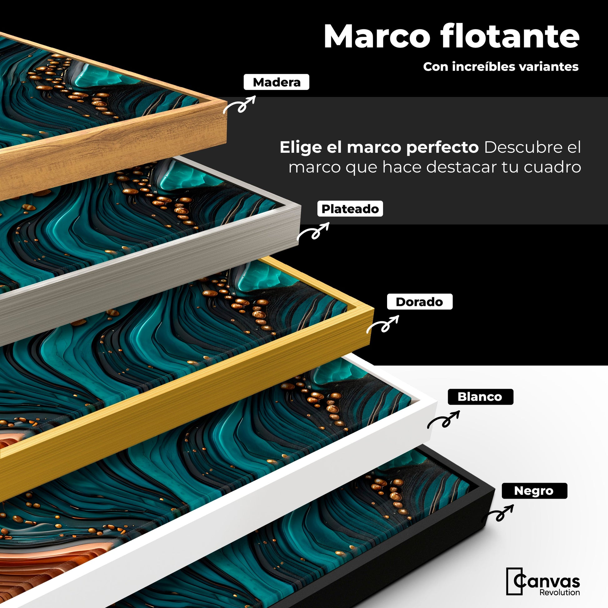 Cuadros Decorativos Canvas Revolution | Elegancia Acuatica | ColoresMarco