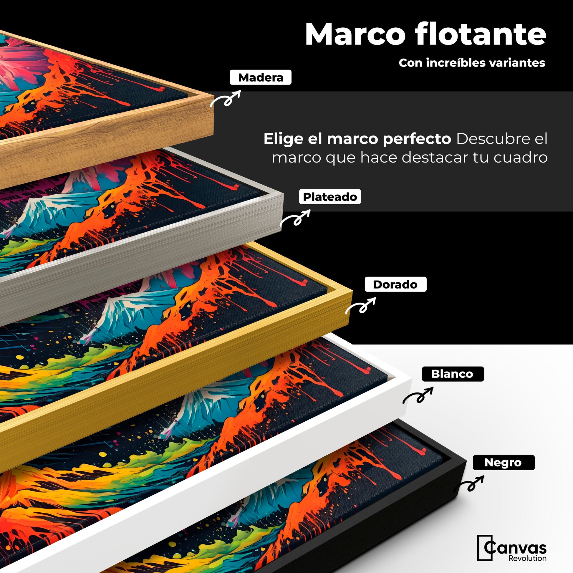 Cuadros Decorativos Canvas Revolution | Explosion Montanas | ColoresMarco