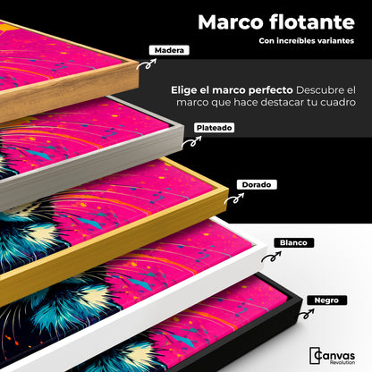 Cuadros Decorativos Canvas Revolution | Leopardo Colorido | ColoresMarco