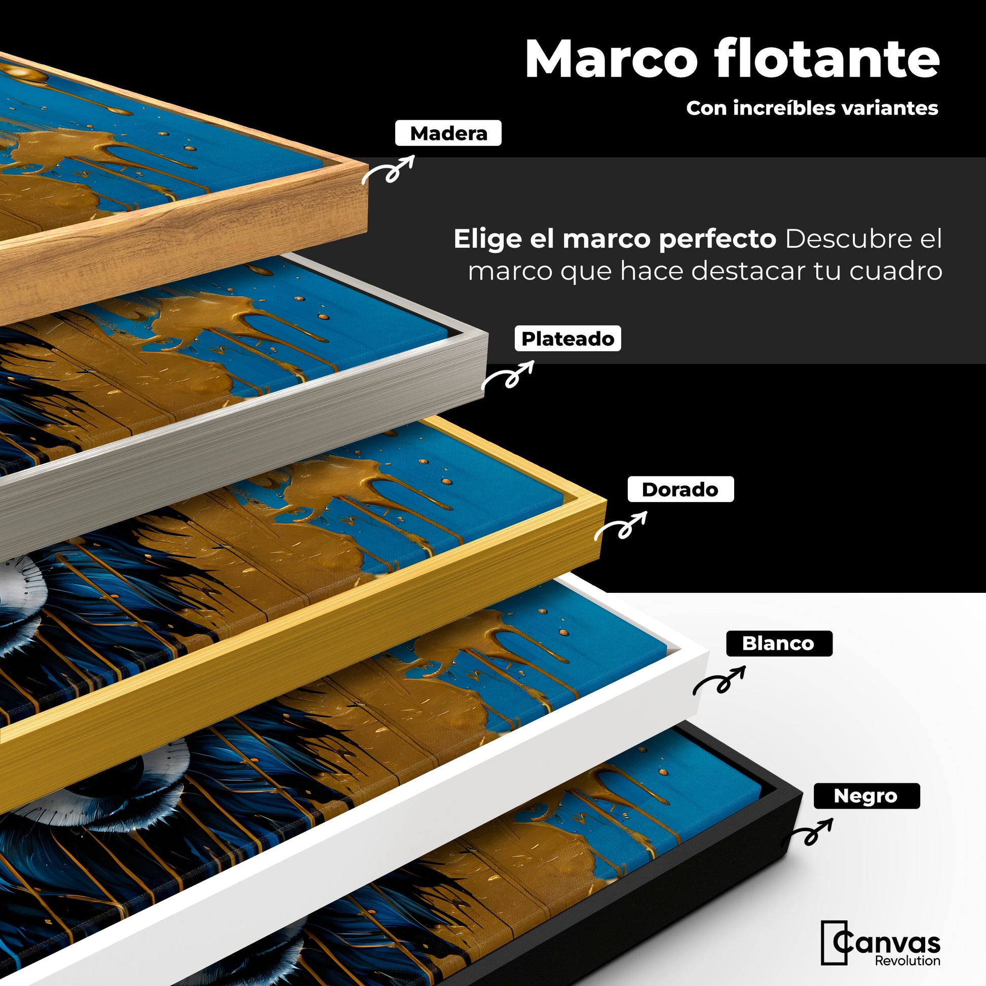 Cuadros Decorativos Canvas Revolution | Lobo Majestuoso | ColoresMarco