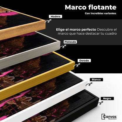 Cuadros Decorativos Canvas Revolution | Majestad Rosada | ColoresMarco