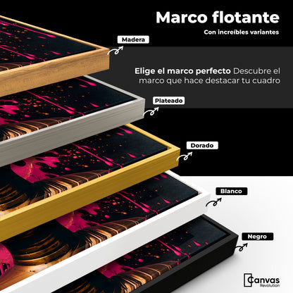 Cuadros Decorativos Canvas Revolution | Reflejos Oro Rosa | ColoresMarco