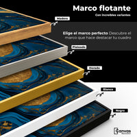 Cuadros Decorativos Canvas Revolution | Remolinos Zafiro | ColoresMarco
