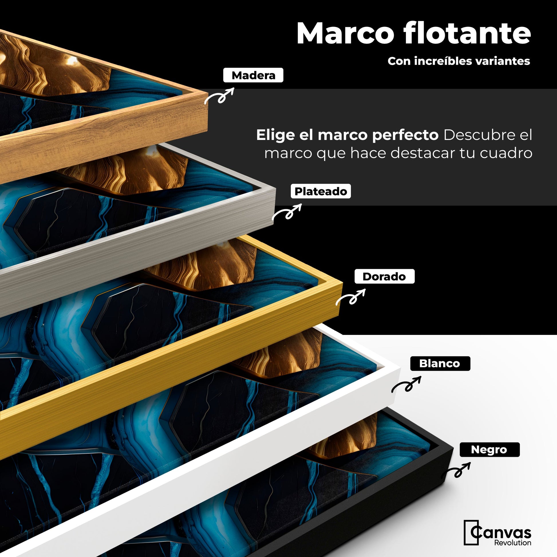 Cuadros Decorativos Canvas Revolution | Rios Electricos | ColoresMarco