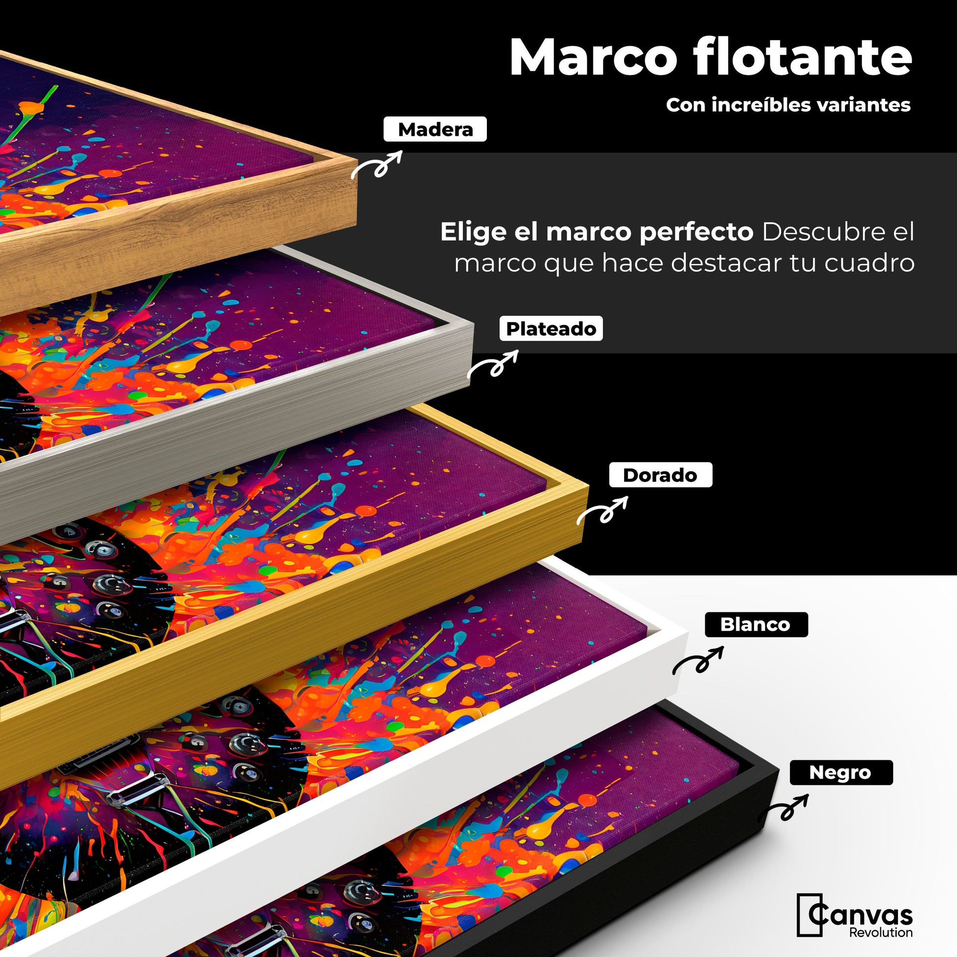Cuadros Decorativos Canvas Revolution | Ritmo Explosivo | ColoresMarco