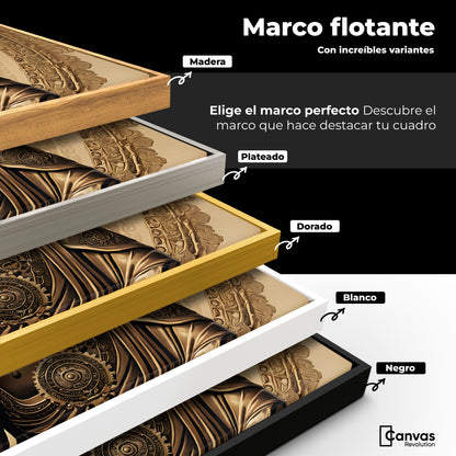 Cuadros Decorativos Canvas Revolution | Trascender Dorado | ColoresMarco