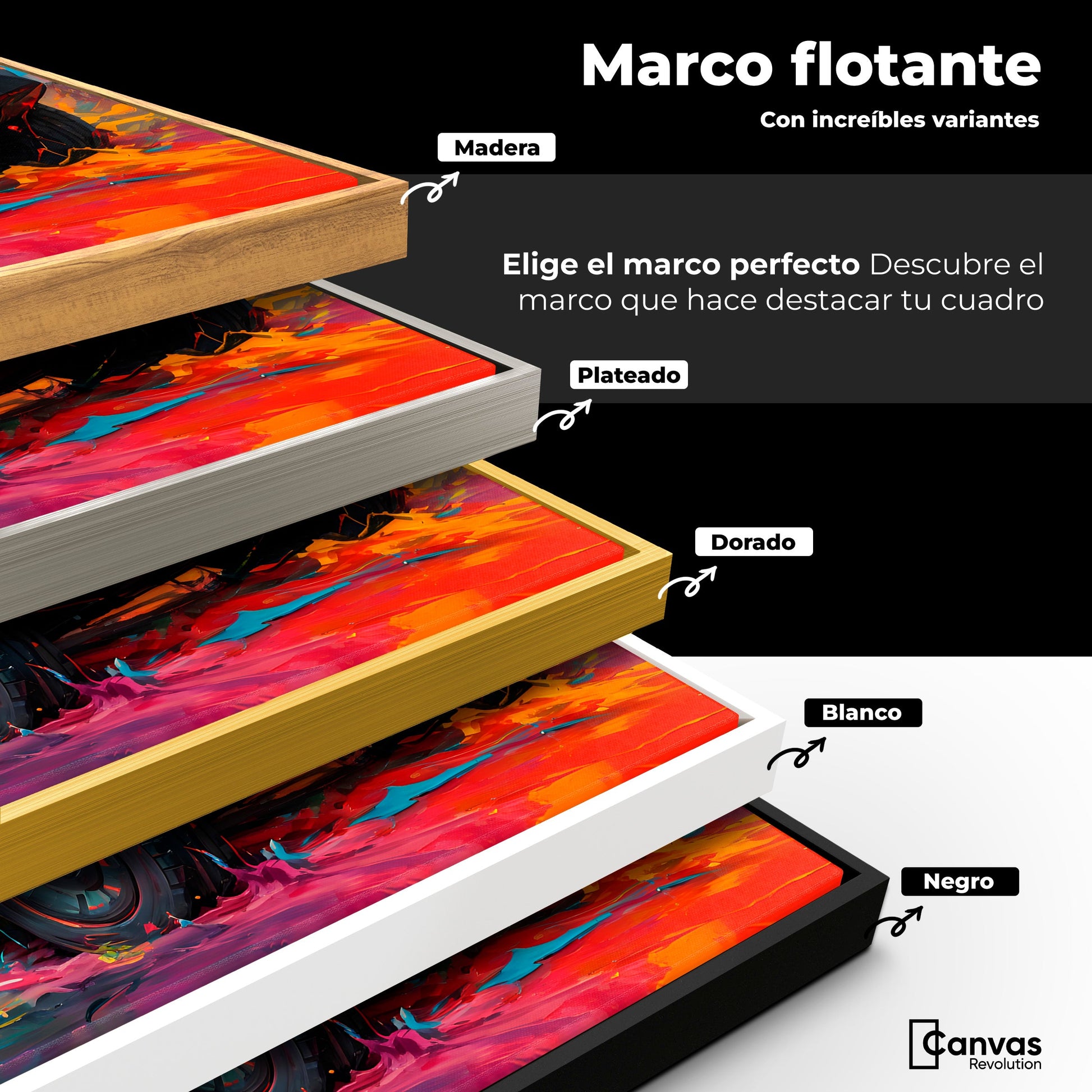 Cuadros Decorativos Canvas Revolution | Truck In Colors | ColoresMarco