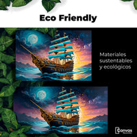 Cuadros Decorativos Canvas Revolution | Barco Mar Profundo | EcoFriendly