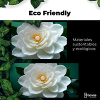 Cuadros Decorativos Canvas Revolution | Camelia Eterna Flor | EcoFriendly