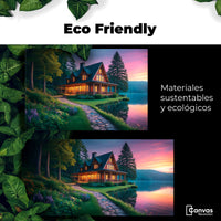 Cuadros Decorativos Canvas Revolution | Casa Junto Al Lago | EcoFriendly